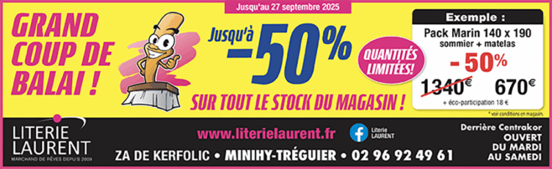 270665_1LITERIELAURENT moins 50% sur la literie à tréguier